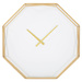 Ceas de perete octogonal în stil glamour, Ø 56 cm