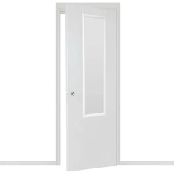 Oglindă înaltă în cadru de plastic pentru agățat pe ușă, 125,5 x 35,5 x 2 cm