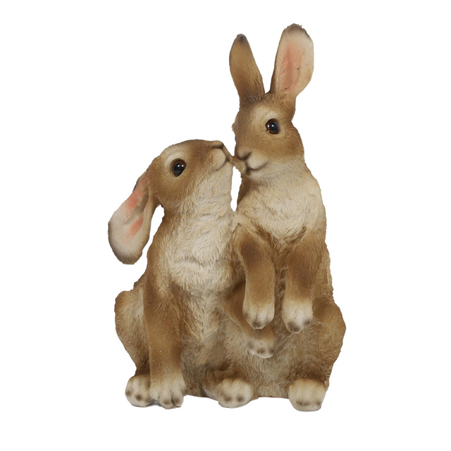 Figurină de grădină cu iepurași, 18 x 14 x 28 cm