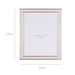 Ramă foto, imitație de lemn alb, 24 x 29 cm