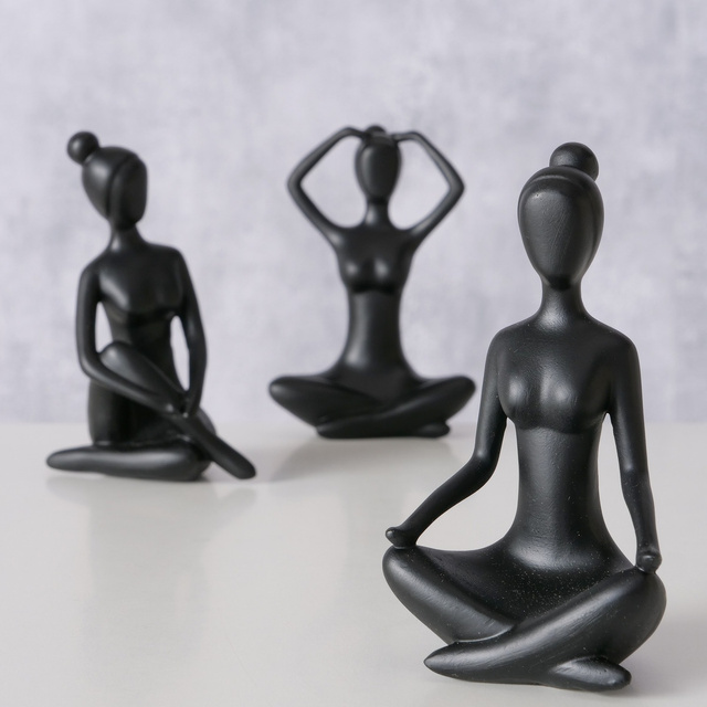 Figurină decorativă Yoga, femeie, 10 cm