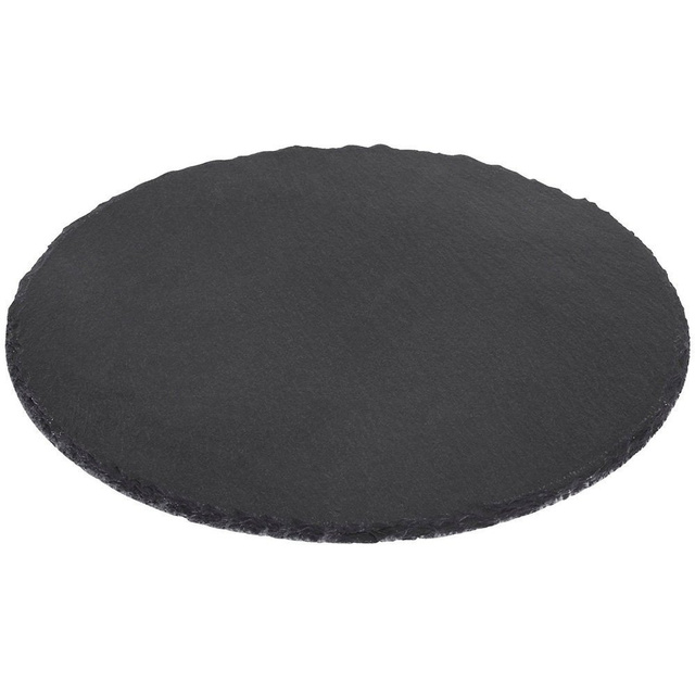 Tava de servire, rotundă pentru gustări din piatră de ardezie