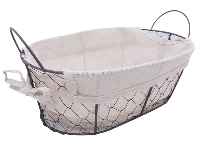 Cos de servire Zeller, Country Style, 30x21x11 cm, Crem