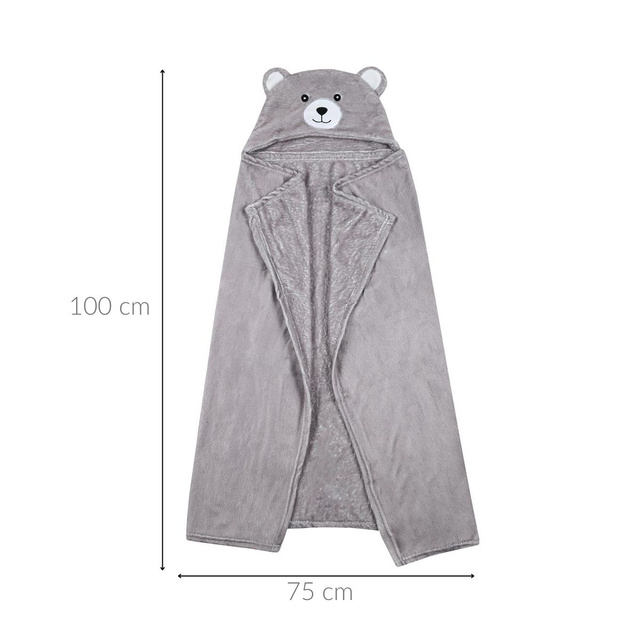 Pătură cu glugă LEO, 100 x 75 cm