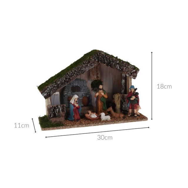 Icoană de Crăciun cu LED, 7 personaje