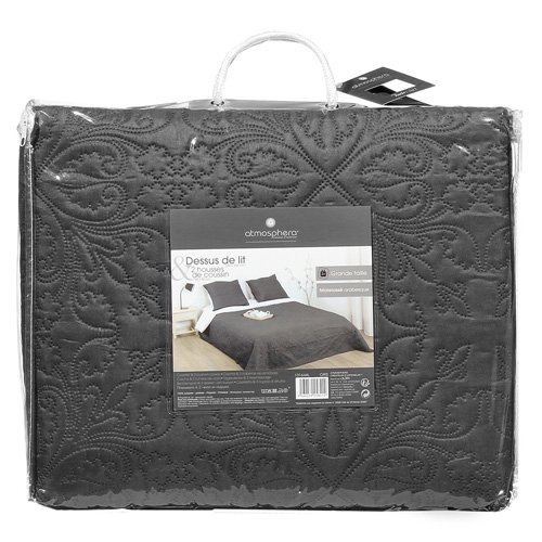 Cuvertura de pat matlasata cu perne decorative 240 x 260 cm + doua fete de perna