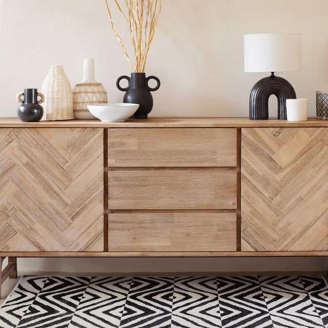 Lampa cu abajur Eidel, baza ceramica, 40,5 cm