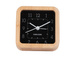 Ceas deșteptător cu carcasă de bambus NEAT, 9 x 9 cm