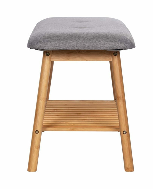 Bancă de hol cu raft pentru pantofi BAHARI, bambus, WENKO