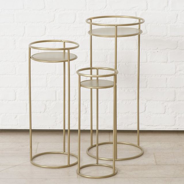 Set suporturi de flori metalice RICKY, 3 buc. 50-70 cm