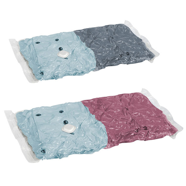 Pungi de ambalare in vid pentru haine Wenko, 6 bucati, Plastic, Transparent