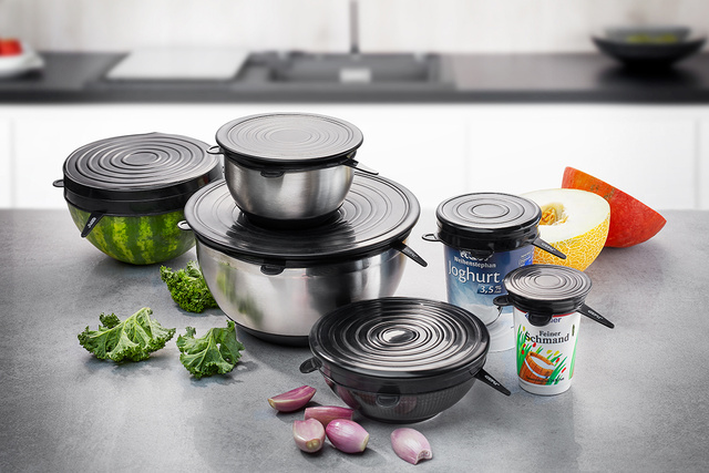 Capace din silicon FLEXIFRESH, 6 buc