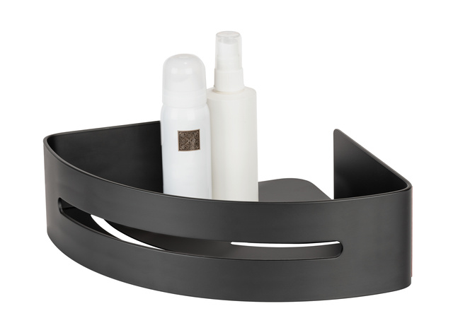 Raft de baie coltar din aluminiu BIVIO, montaj fara gaurire