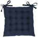 Perna din bumbac pentru scaunul de bucătărie COMFORT, legată, 38 x 38 cm, bleumarin