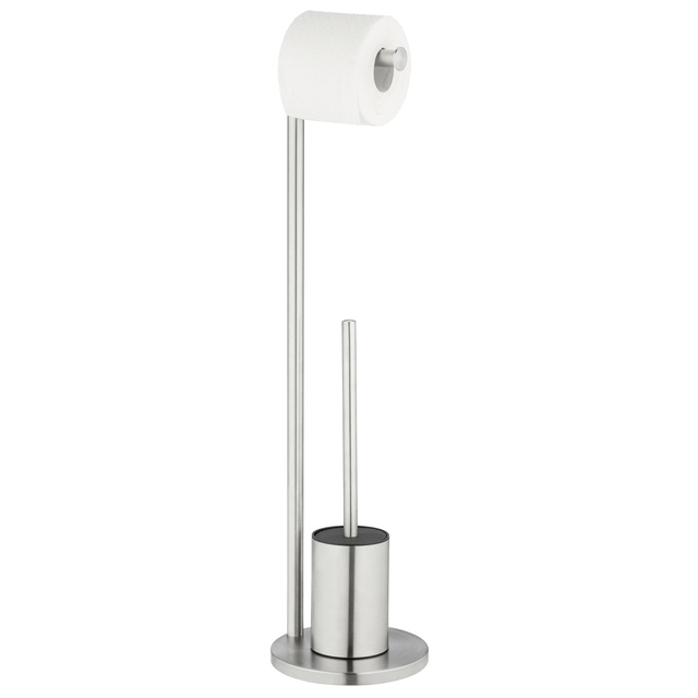 Suport pentru peria de toaleta FERLA cu suport pentru hartie, 2 în 1