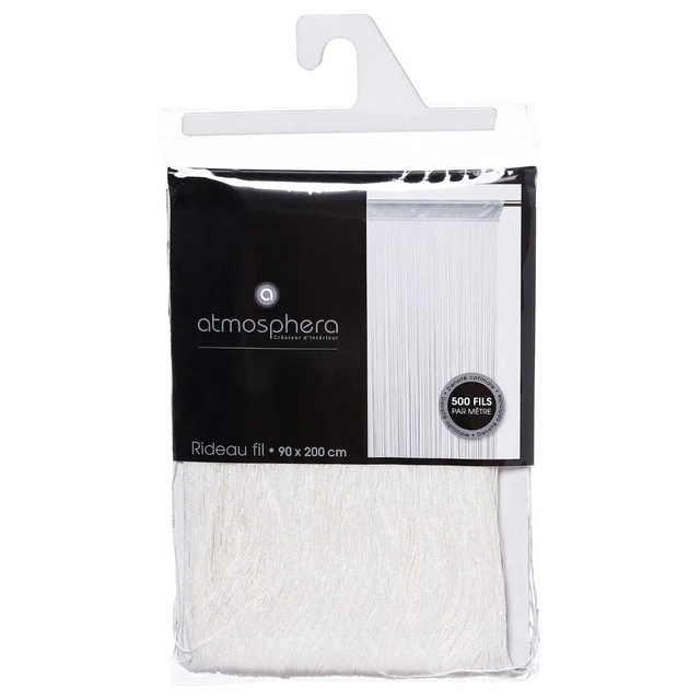 Perdea decorativă lungă cu franjuri, 90 x 200 cm, Atmosphera