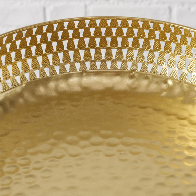 Set 2 boluri decorative Galdo, auriu