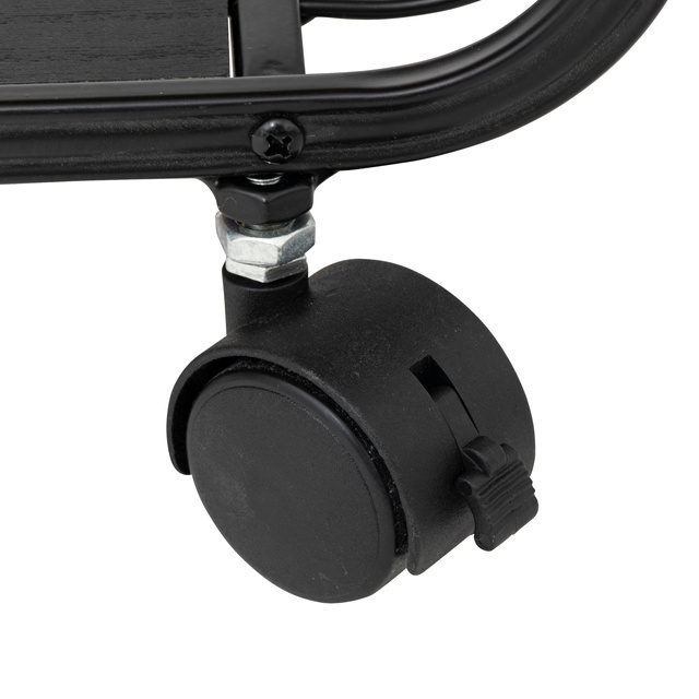 Raft mobil NOIR, 3 niveluri, metal, 43,3 x 28 x 74 cm