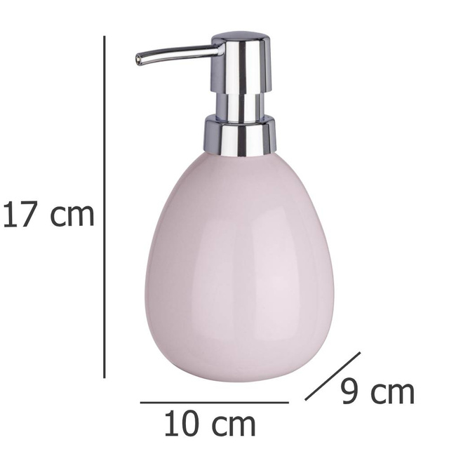 Dispenser sapun lichid Polaris, Roz, 370 ml, Wenko