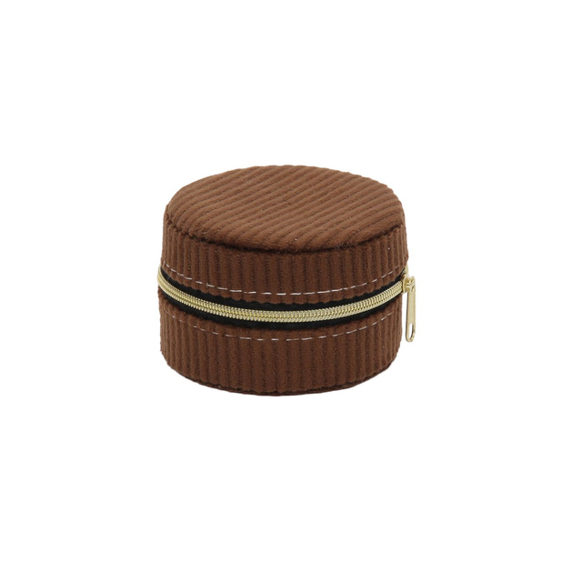 Cutie mică pentru bijuterii, catifea, Ø 8 cm