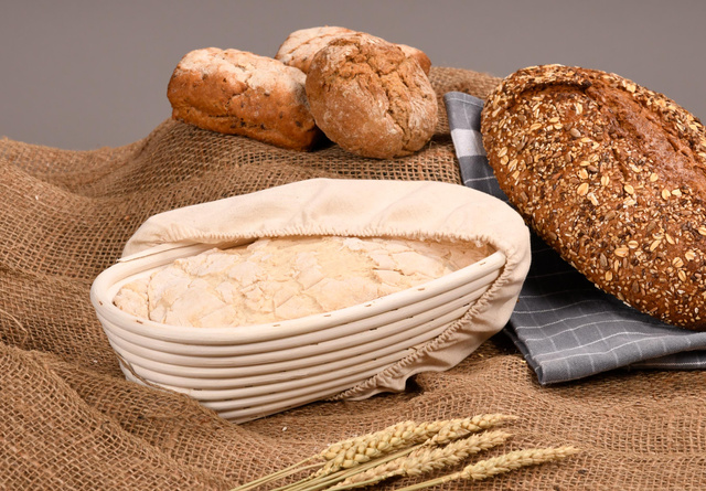 Cos pentru aluat paine, oval 35 x 15 cm, Kesper