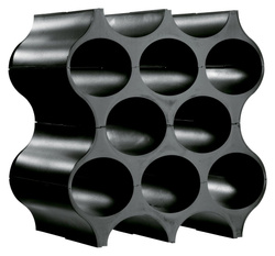 Suport pentru sticle SET-UP, KOZIOL, negru