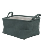 Coș de depozitare cu mânere, din poliester, 35 x 25 x 20 cm