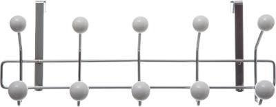 Cuier metalic pentru ușă cu 10 cârlige