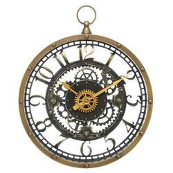 Ceas de perete cu mecanism MECA vizibil, Ø 27 cm
