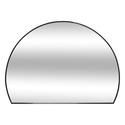 Oglindă semicirculară pentru hol ALICE, cadru metalic, 90 x 65 cm, negru