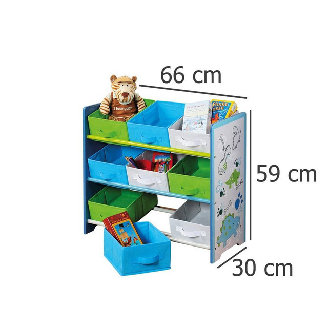 Raft de depozitare DINO cu 9 compartimente