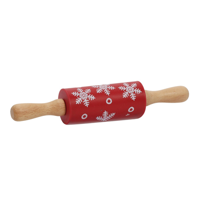 Set de copt pentru copii TIVOLA, sucitor mini cu model de fulgi de zăpadă + 3 forme, model 2