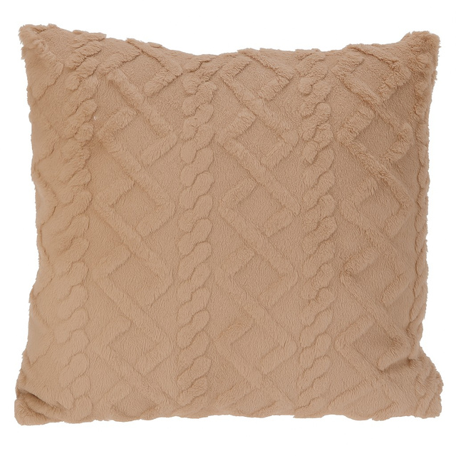 Pernă decorativă 45 x 45 cm, geometrică, maro