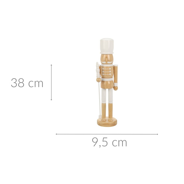 Spărgător de nuci decorativ, lemn de pin, 38 cm