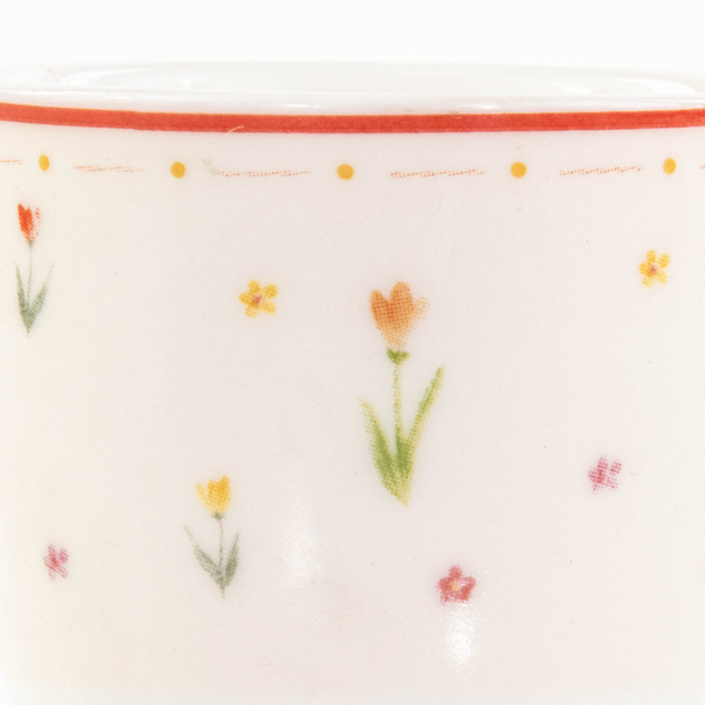 Suport pentru ou Blumi, model cu flori, Ø 5 cm