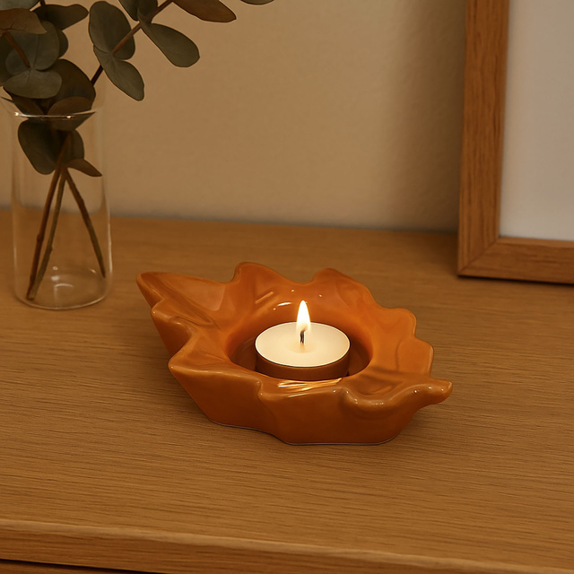 Candelabru pentru tealight Frunză de stejar