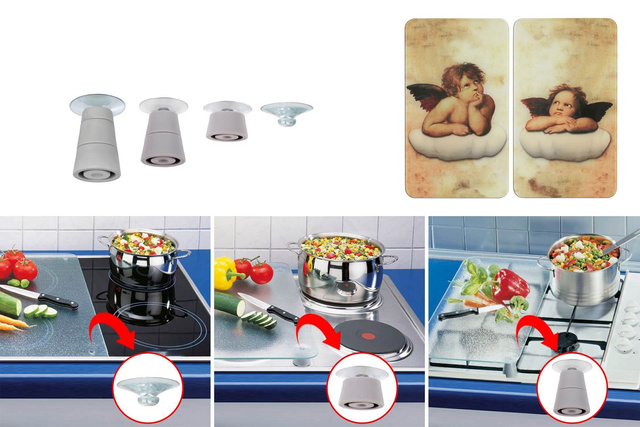 Set 2 plite de protectie pentru aragaz ANGEL