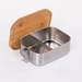 Cutie de pranz cu capac din bambus, 16 x 11,5 x 6 cm