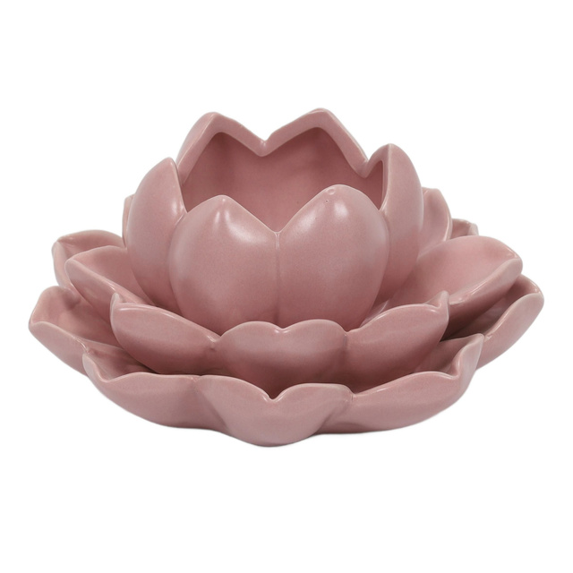 Suport pentru canapea floare de lotus din porțelan, 12,5 x 13 x 6,5 cm