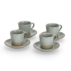 Set cesti espresso din gresie, 60 ml