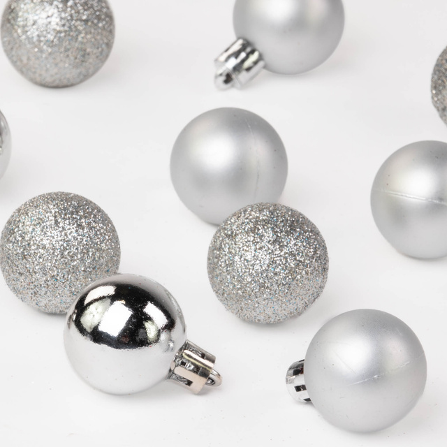 Globulete de Crăciun, 12 bucăți, Ø 3 cm