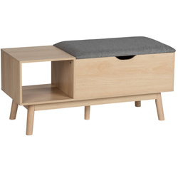 Dulap pentru pantofi cu scaun confortabil și spațiu de depozitare spațios EDDA, ​ Wenko