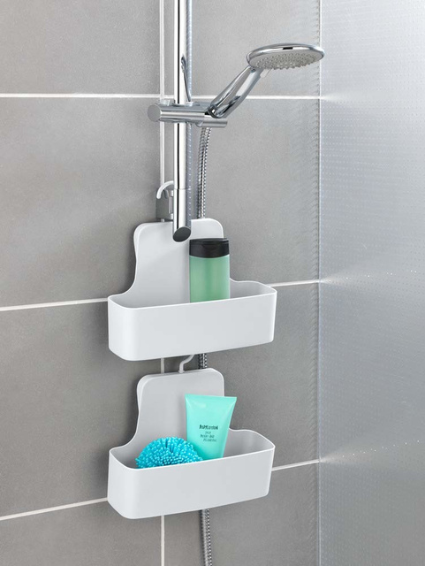 Raft pentru baie BARCELONA, alb, WENKO