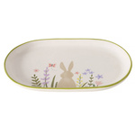 Platou ceramic Gabby, iepuras, 24,5 x 16 cm