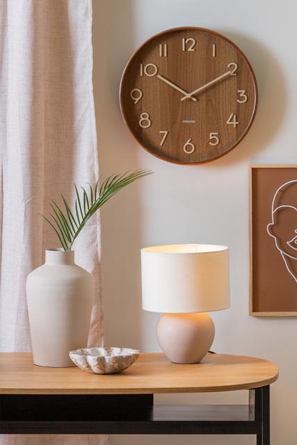 Lampă de masă ALMA bază ceramică, Ø 25 cm