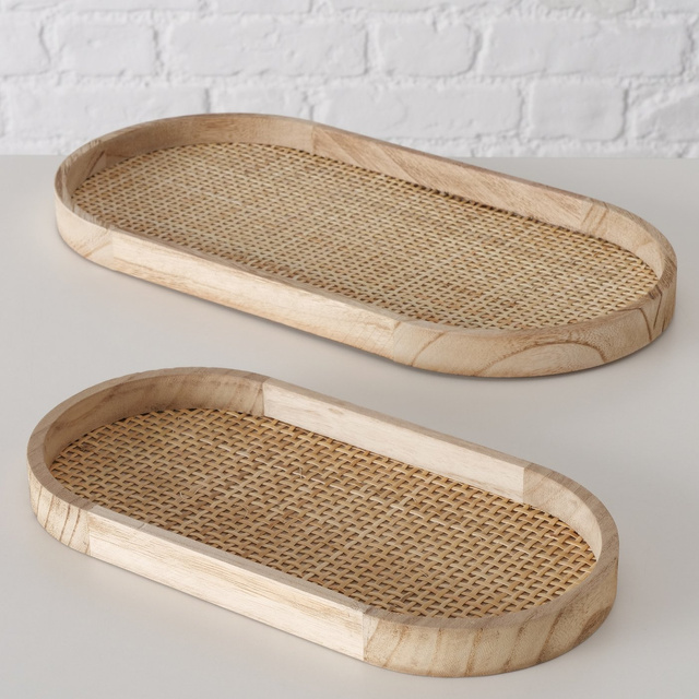 Set 2 tavi  decorative Ceres,  ratan impletit