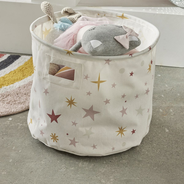 Coș pentru jucării rotund HEAD IN THE CLOUDS, Ø 38 cm