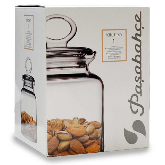 Borcan pentru biscuiti cu capac, 1 l