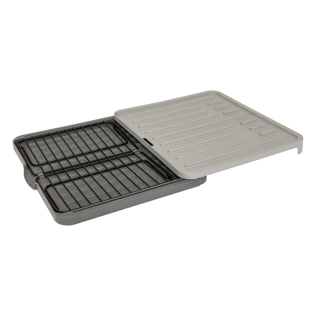 Suport extensibil pentru vase cu scurgere Neo gri