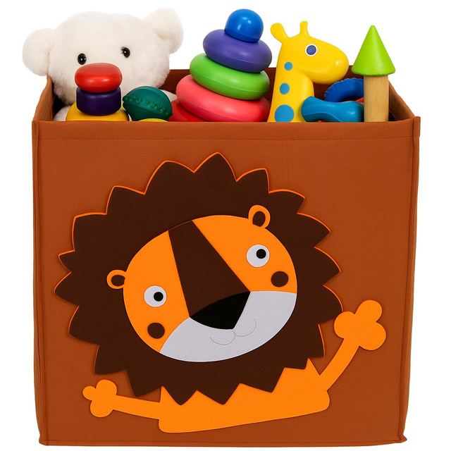 Cutie de jucării din fetru NOOLI, 30 x 30 x 30 cm